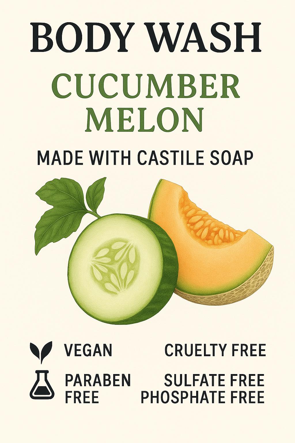 Body Wash cucumber melon