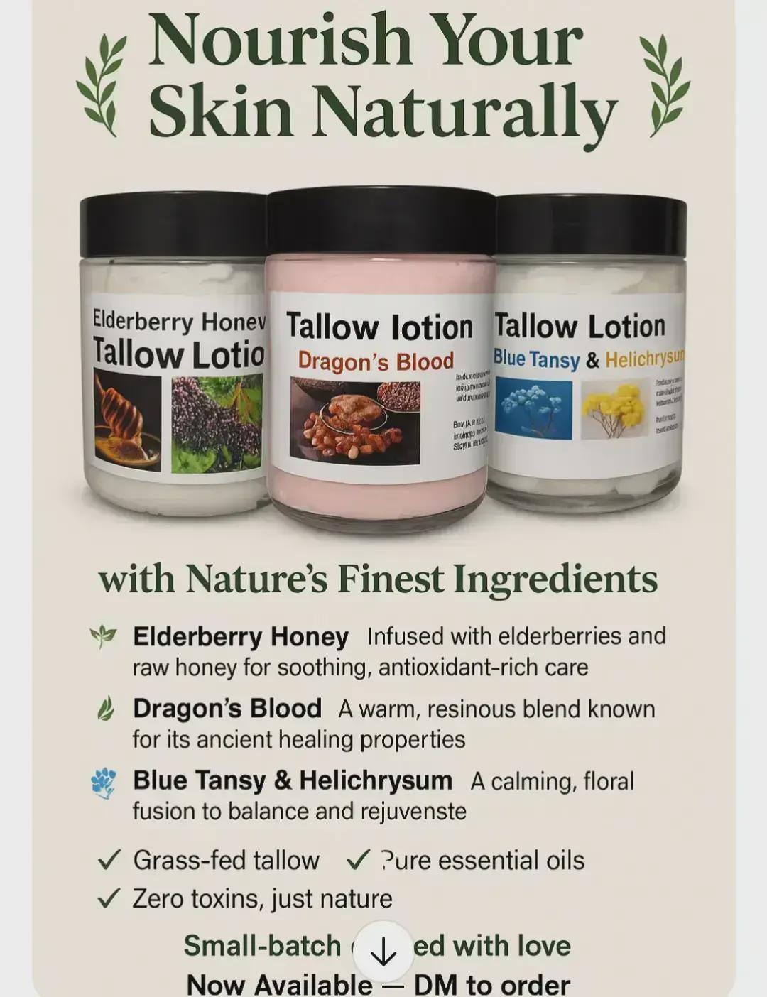 Tallow lotion(DragonsBlood)(4oz)
