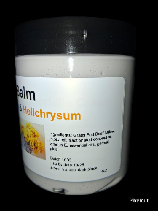 Tallow lotion(Blue Tansy andHelichrysum)(4oz)
