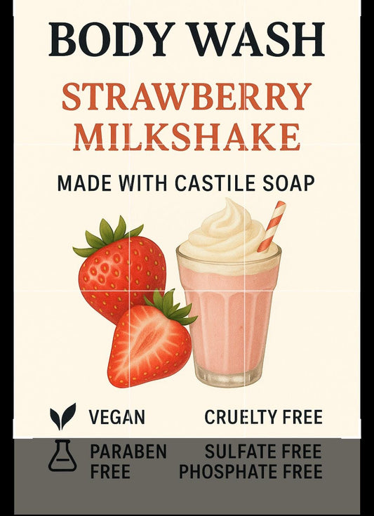 Body Wash strawberry milkshake