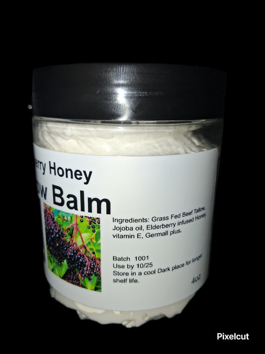 Tallow lotion(Elderberry Honey)(4oz)