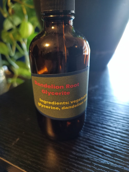Dandelion root glycerite